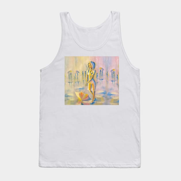 Summer rain Tank Top by CatCoconut-Art